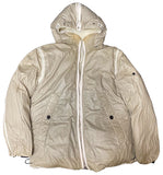 Stone Island Garment Dyed Cream Vintage Kanye West Reversible Down Jacket - Undothedone