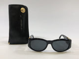 Gianni Versace Vintage Black With Gold Logo Sunglasses.T24 Col852 - Undothedone