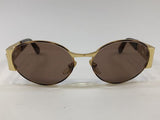 Gianni Versace Mod. S38 Col. 07M Brown Tinted & Gold Sunglasses Italy - Undothedone