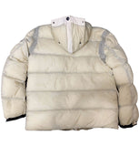 Stone Island Garment Dyed Cream Vintage Kanye West Reversible Down Jacket - Undothedone