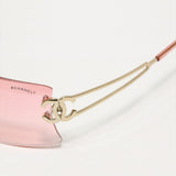 Chanel Pink Tinted Gold CC Logo Rimless Sunglasses - Undothedone