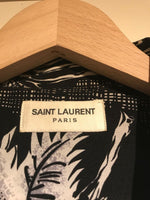 Saint Laurent 14SS Black Silk Hawaiian Button Up Shirt - Undothedone