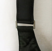 Prada Black Green Iridescent Nylon Logo Shoulder Bag - Undothedone