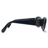 Chanel Black Gold Logo Sunglasses 05974 - Undothedone