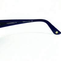 Chanel Gold CC Logo Blue Tinted Oval Sunglasses 5007