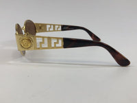 Gianni Versace Mod. S38 Col. 07M Brown Tinted & Gold Sunglasses Italy - Undothedone