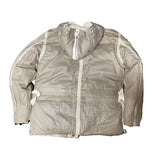 Stone Island Garment Dyed Cream Vintage Kanye West Reversible Down Jacket - Undothedone