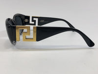 Gianni Versace Vintage Black With Gold Logo Sunglasses.T24 Col852 - Undothedone