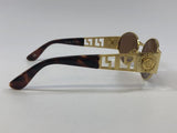 Gianni Versace Mod. S38 Col. 07M Brown Tinted & Gold Sunglasses Italy - Undothedone