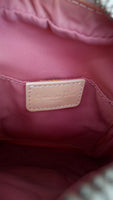 Christian Dior Mini Pink Monogram Rhinestone Flower Pattern Shoulder Bag