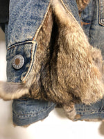 Dolce & Gabanna Rabbit Fur Denim Jacket - Undothedone