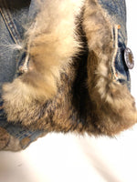 Dolce & Gabanna Rabbit Fur Denim Jacket - Undothedone