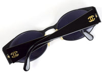 Chanel Black Gold CC Logo Sunglasses 05972 94305 - Undothedone