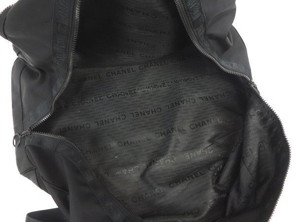 Chanel Sports CC Logo Black Duffle Boston Bag – Undothedone