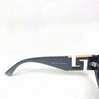 Gianni Versace Vintage MOD T24 Gold Medusa Black Blue tinted sunglasses - Undothedone