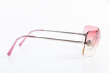 Chanel Silver Pink Camellia Flower 4085 Sunglasses - Undothedone