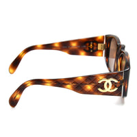 Chanel Gold CC Logo 90s Tortoise Sunglasses 01450 91235 - Undothedone