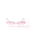 Gucci Pink Ombre Rimless GG 1653S Sunglasses