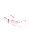 Gucci Pink Ombre Rimless GG 1653S Sunglasses