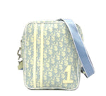 Christian Dior Baby Blue White Monogram Crossbody Shoulder Bag - Undothedone