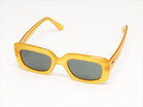 Bottega Veneta Yellow Retro Square Sunglasses