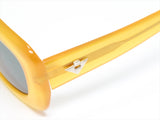 Bottega Veneta Yellow Retro Square Sunglasses