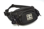 Chanel Sport CC Logo Black Waist Shoulder Bag - Undothedone