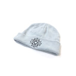 Chrome Hearts Ice Blue Cross Logo Embroidered Knit Beanie Hat