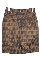 Fendi FF Logo Zucca Pattern Skirt - Undothedone