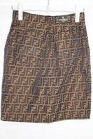 Fendi FF Logo Zucca Pattern Skirt - Undothedone