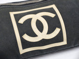 Chanel Sports CC Logo Vintage Navy Canvas Waist Shoulder Crossbody Bag - Undothedone