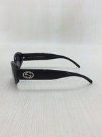 Gucci GG Logo Silver Black Blue Tinted Sunglasses - Undothedone