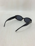 Gucci GG Logo Silver Black Blue Tinted Sunglasses - Undothedone