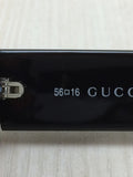 Gucci GG Logo Silver Black Blue Tinted Sunglasses - Undothedone