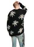 Amiri Black White Palm Tree Cashmere Cardigan - Undothedone