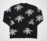 Amiri Black White Palm Tree Cashmere Cardigan - Undothedone