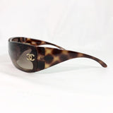 Chanel Rhinestone CC Logo Tortoise Brown Tinted Sunglasses