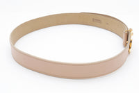 Chanel Calf Leather Gold CC Logo Beige Waist Belt - Undothedone