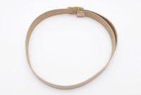 Chanel Calf Leather Gold CC Logo Beige Waist Belt - Undothedone