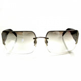 Chanel Clear Rhinestone Swarovski Black Sunglasses 4095-b