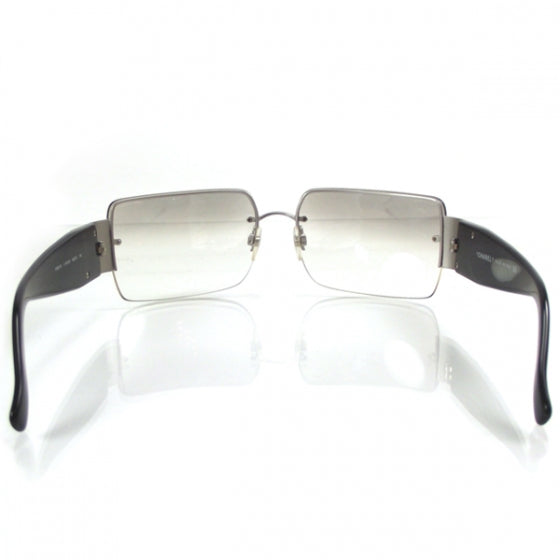 Chanel Clear Rhinestone Swarovski Black Sunglasses 4095-b – Undothedone