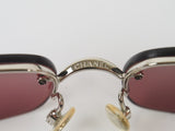 Chanel CC Logo Silver Red Tinted Rhinestone Swarovski Sunglasses 4104-B - Undothedone