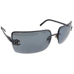 Chanel CC Logo Black Tinted Rhinestone Sunglasses 4092-B - Undothedone