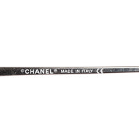 Chanel CC Logo Silver Blue Tinted Rhinestone Sunglasses 4017 - Undothedone