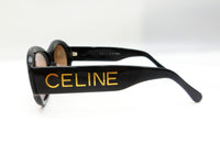 Celine Gold Logo Black Brown Tinted Sunglasses - Undothedone