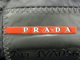 Prada Art.4 VA 056 Vintage Black Red Logo Utility Fanny Waist Bag - Undothedone