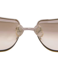 Chanel CC Logo Rhinestone Clear Transparent Silver Sunglasses 4092 - Undothedone