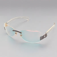 Chanel Iridescent Multicolour Clear Logo Sunglasses