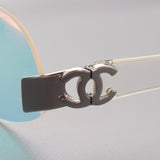 Chanel Iridescent Multicolour Clear Logo Sunglasses