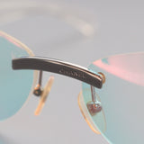 Chanel Iridescent Multicolour Clear Logo Sunglasses